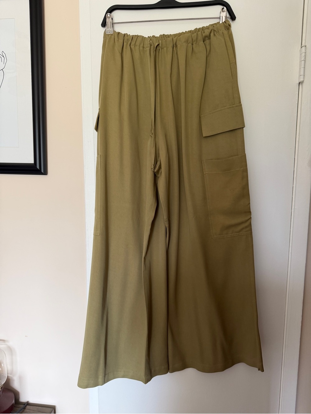 Reformation Wide Leg Cargo Pants